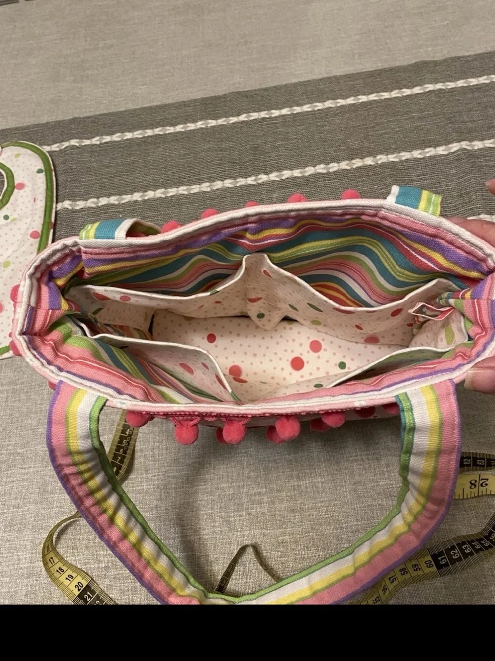New Baby Girl Handmade Sophie Small Diaper Bag Bib Burp Cloth All Hand Sewn